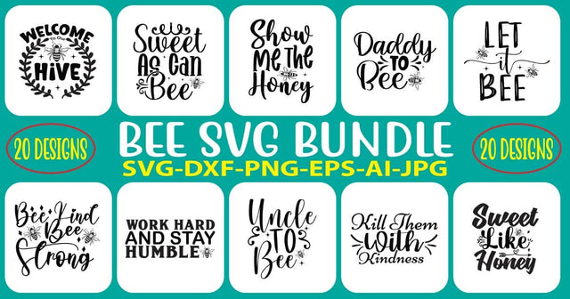 Bee SVG Bundle SVG Syaman 