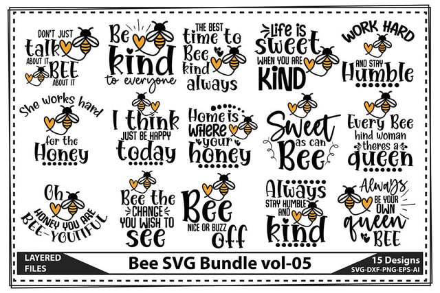 Bee SVG Bundle vol-05 SVG shah alam 