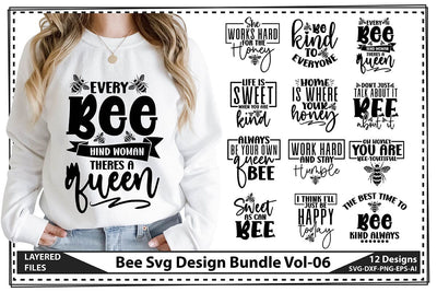 Bee Svg Design Bundle Vol-06 SVG shah alam 