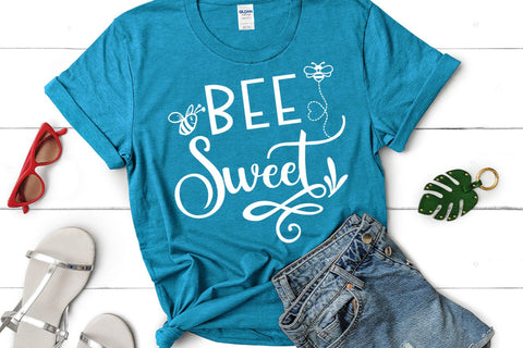 Bee Sweet SVG I Bee Motivational SVG I Bee Tshirt Sign SVG SVG Happy Printables Club 