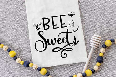Bee Sweet SVG I Bee Motivational SVG I Bee Tshirt Sign SVG SVG Happy Printables Club 