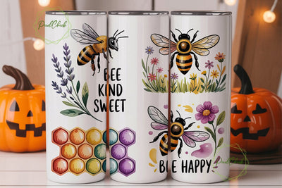 Bee Sweet Tumbler Wrap PNG Sublimation PixelChick 