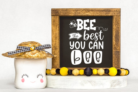 Bee the Best SVG I Bee Motivational SVG I Bee Tshirt SVG SVG Happy Printables Club 