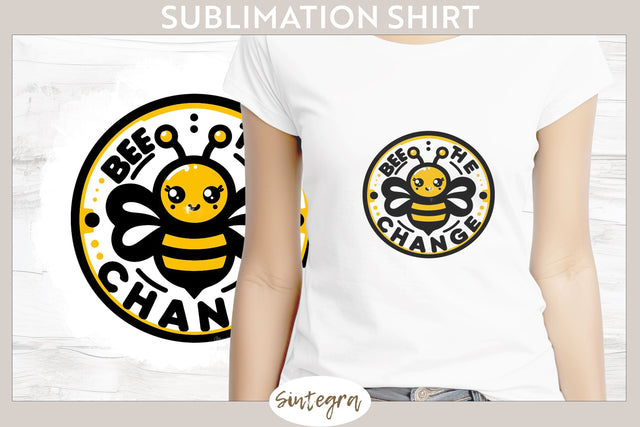 Bee The Change v3 T-shirt Sublimation Sublimation Sintegra 