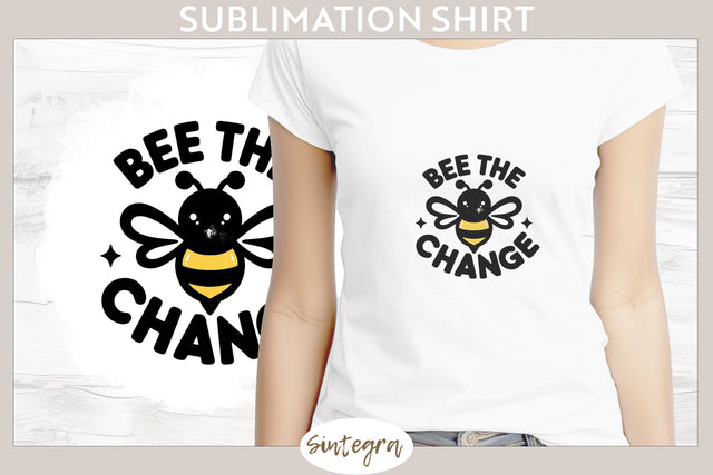 Bee The Change v4 T-shirt Sublimation Sublimation Sintegra 