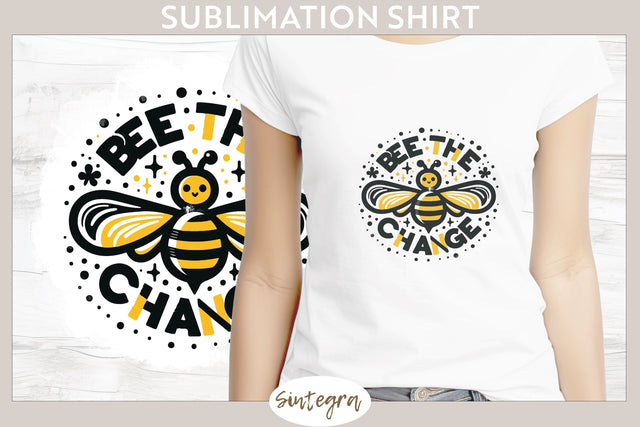 Bee The Change v5 T-shirt Sublimation Sublimation Sintegra 