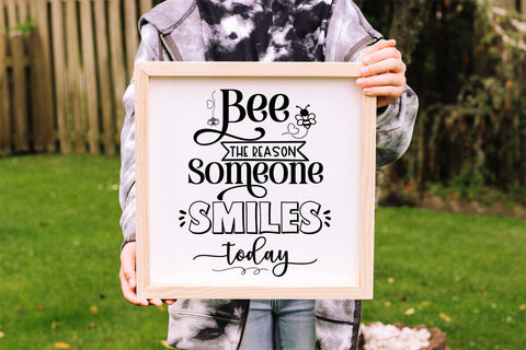 Bee the Reason SVG I Bee Motivational SVG I Bee Tshirt SVG SVG Happy Printables Club 