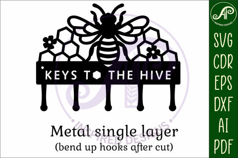 Bee themed Honey, Keys to the Hive Key holder designs SVG APInspireddesigns 