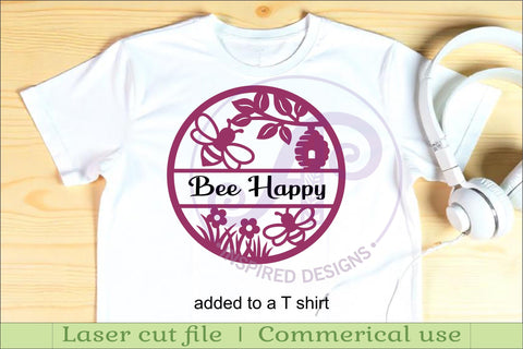 Bee themed name sign svg laser sign SVG APInspireddesigns 