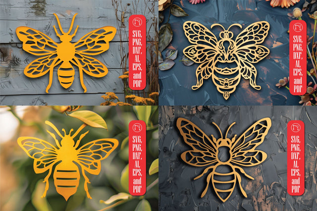 Bee Wall Decors Laser Cut SVG Bundle SVG MD JOYNAL ABDIN 