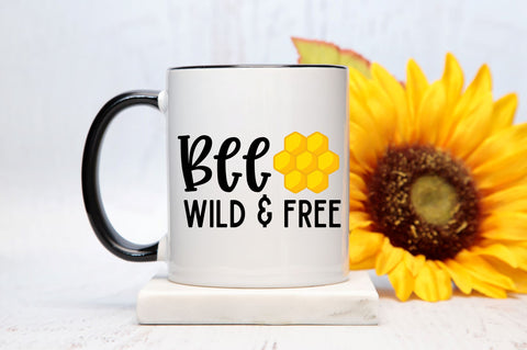 Bee wild & free Svg design SVG Regulrcrative 