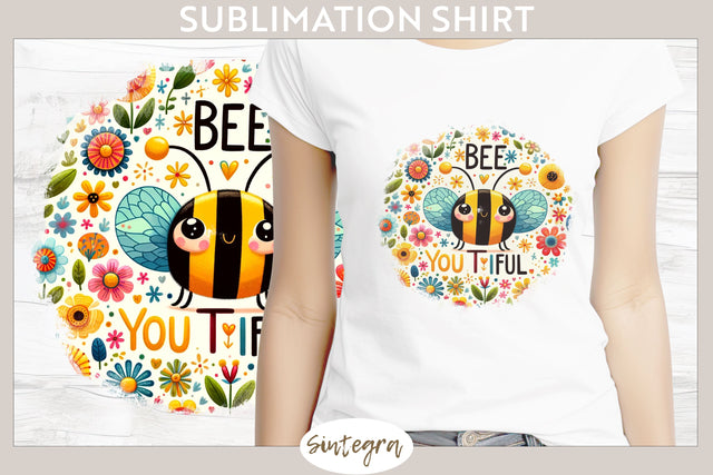 Bee You tiful v6 T-shirt Sublimation Sublimation Sintegra 
