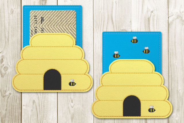 Beehive Gift Card Holder ITH Applique Embroidery Embroidery/Applique DESIGNS Risa Rocks It 