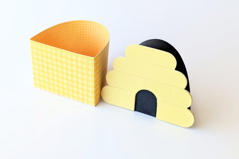 Beehive Round Gift Box with Lid SVG 3D Paper Risa Rocks It 