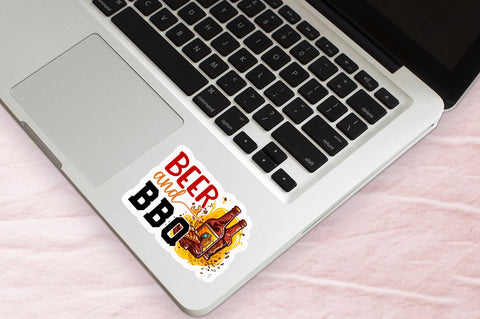 Beer and bbq Sticker Design Sublimation Regulrcrative 