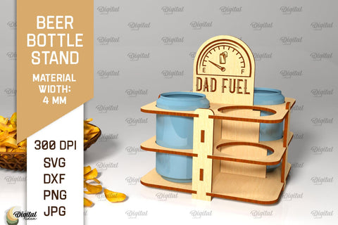 Beer Bottle Stands Laser Cut Bundle. Wooden Beer Holders SVG SVG Evgenyia Guschina 