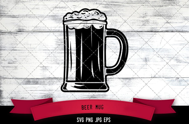 Beer Mug Vector Bundle - JPG, SVG, PNG, EPS - Digital Download with Commercial License for Cricut, Silhouette, Scan N Cut Crafting SVG Loveleen Kaur 