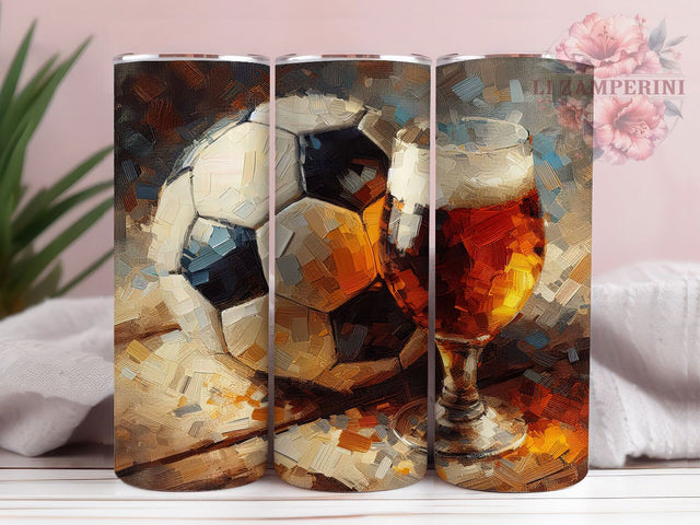 Beer & Soccer Dad Tumbler Wrap, Sports Beer Wrap, Funny Soccer Gift, 20oz Tumbler PNG, Beer Stein Wrap Design, Soccer Dad Wrap, Sublimation Tumbler For Men Sublimation Li Zamperini 