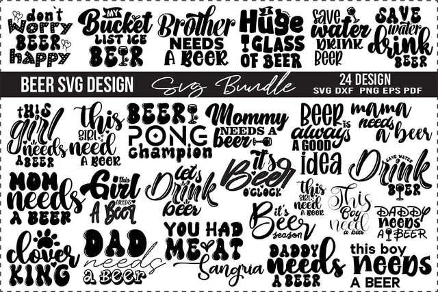 Beer SVG Bundle Digital Pattern orpitasn 