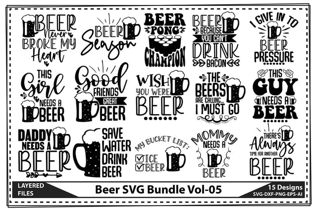 Beer SVG Bundle Vol-05 SVG shah alam 