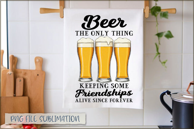 Beer the only thing keeping some friendships alive since forever Towel Sublimation Sublimation Shetara Begum 