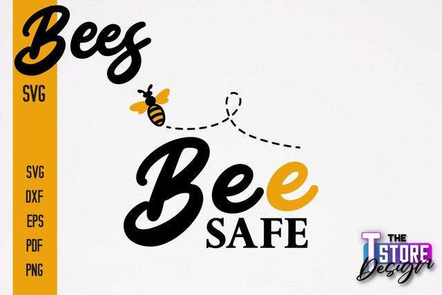 Bees SVG Design | Bees Quotes SVG Design | Honey SVG v.1 SVG The T Store Design 