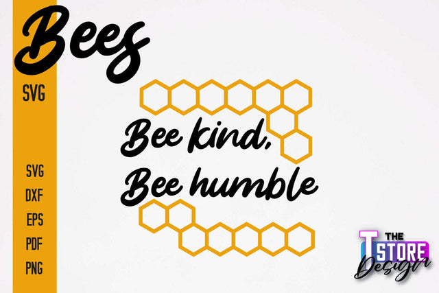 Bees SVG Design | Bees Quotes SVG Design | Honey SVG v.1 SVG The T Store Design 