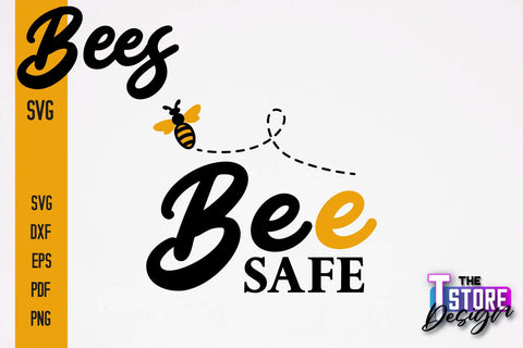 Bees SVG Design | Bees Quotes SVG Design | Honey SVG v.1 SVG The T Store Design 