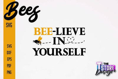 Bees SVG Design | Bees Quotes SVG Design | Honey SVG v.1 SVG The T Store Design 