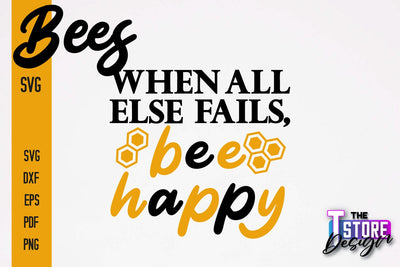 Bees SVG Design | Bees Quotes SVG Design | Honey SVG v.1 SVG The T Store Design 