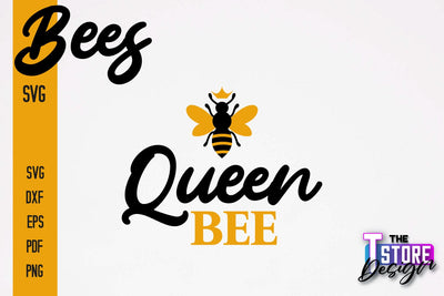 Bees SVG Design | Bees Quotes SVG Design | Honey SVG v.1 SVG The T Store Design 