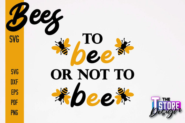 Bees SVG Design | Bees Quotes SVG Design | Honey SVG v.1 SVG The T Store Design 
