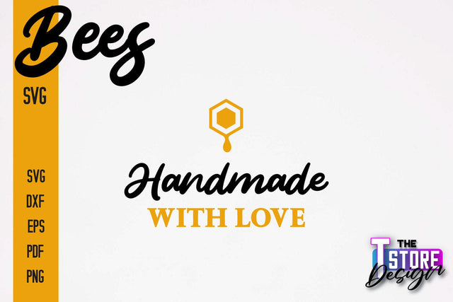 Bees SVG Design | Bees Quotes SVG Design | Honey SVG v.1 SVG The T Store Design 