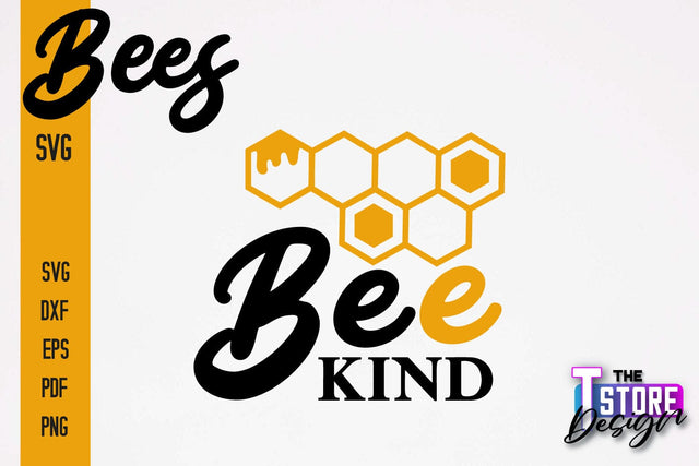 Bees SVG Design | Bees Quotes SVG Design | Honey SVG v.1 SVG The T Store Design 