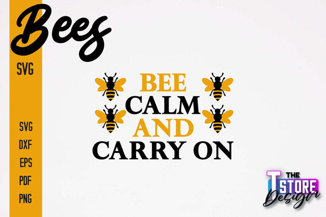 Bees SVG Design | Bees Quotes SVG Design | Honey SVG v.2 SVG The T Store Design 