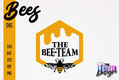 Bees SVG Design | Bees Quotes SVG Design | Honey SVG v.2 SVG The T Store Design 