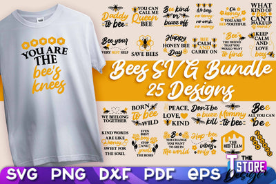 Bees SVG Design | Bees Quotes SVG Design | Honey SVG v.2 SVG The T Store Design 
