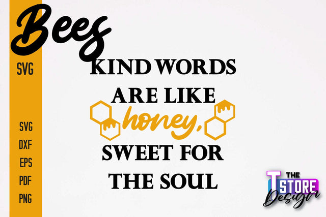 Bees SVG Design | Bees Quotes SVG Design | Honey SVG v.2 SVG The T Store Design 