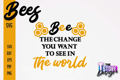 Bees SVG Design | Bees Quotes SVG Design | Honey SVG v.2 SVG The T Store Design 