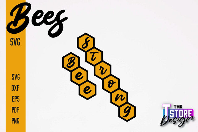 Bees SVG Design | Bees Quotes SVG Design | Honey SVG v.2 SVG The T Store Design 