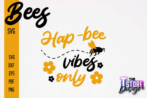 Bees SVG Design | Bees Quotes SVG Design | Honey SVG v.2 SVG The T Store Design 