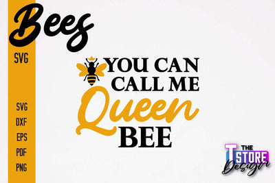 Bees SVG Design | Bees Quotes SVG Design | Honey SVG v.2 SVG The T Store Design 