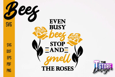 Bees SVG Design | Bees Quotes SVG Design | Honey SVG v.2 SVG The T Store Design 