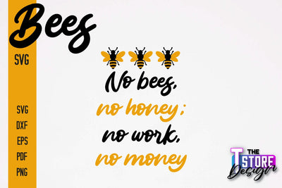 Bees SVG Design | Bees Quotes SVG Design | Honey SVG v.2 SVG The T Store Design 