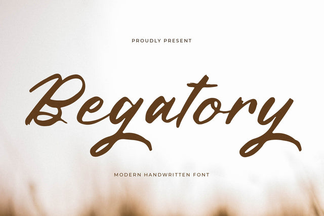 Begatory - Modern Handwritten Font Font Letterena Studios 