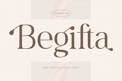 Begifta - New Modern Serif Font Font Letterena Studios 