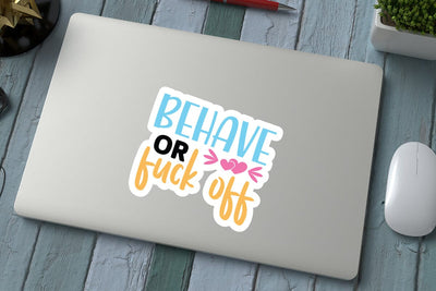 behave or fuck off SVG Angelina750 