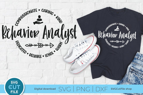 Behavior analyst svg - a bcba svg or lba svg for crafters SVG SVG Cut File 