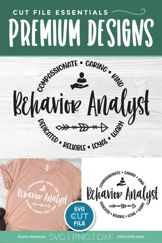 Behavior analyst svg - a bcba svg or lba svg for crafters SVG SVG Cut File 
