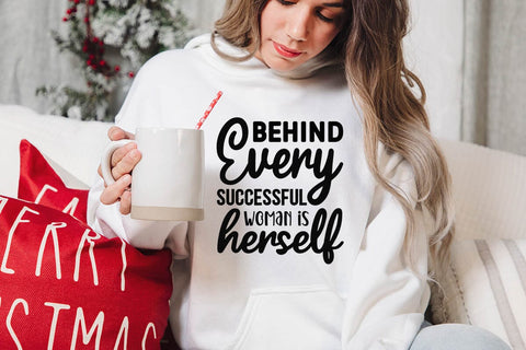 Behind every successful woman is herself-01 SVG Angelina750 